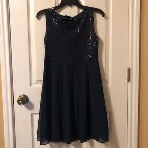 Navy blue dress! B. Darlin , juniors sz 9/10